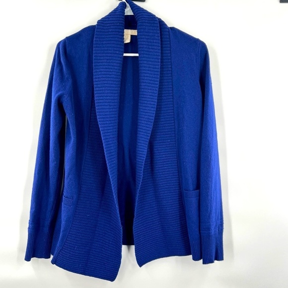 Banana Republic Sweaters - Banana Republic blue violet cardigan sweater cashmere merino wool blend